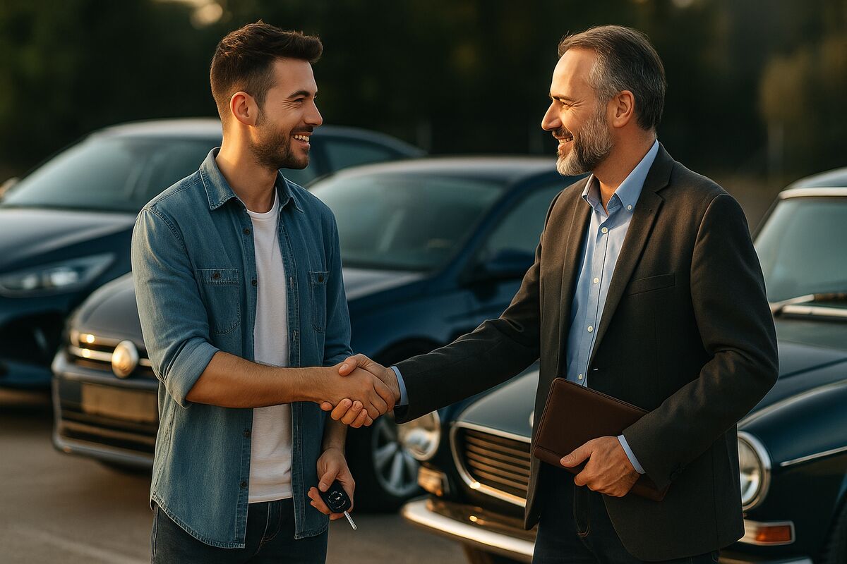 Fairer Autoankauf bei Motorschaden – Handschlag nach der Einigung
