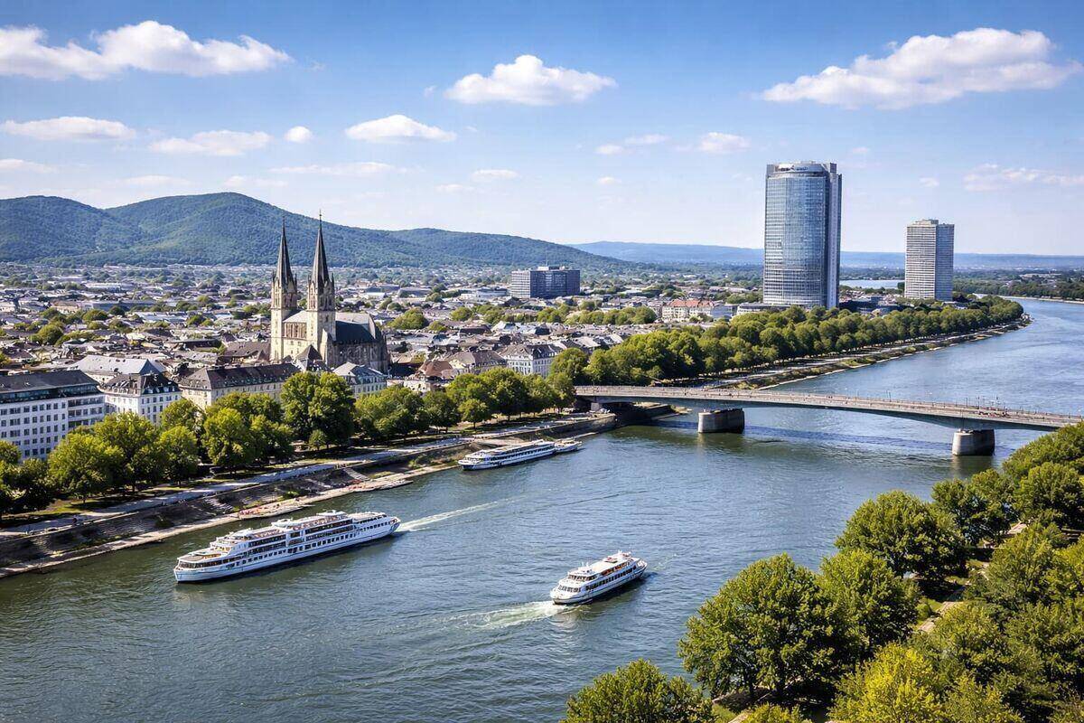 Stadtansicht von Bonn im Rheinland – hier kaufen wir Autos mit Motorschaden an