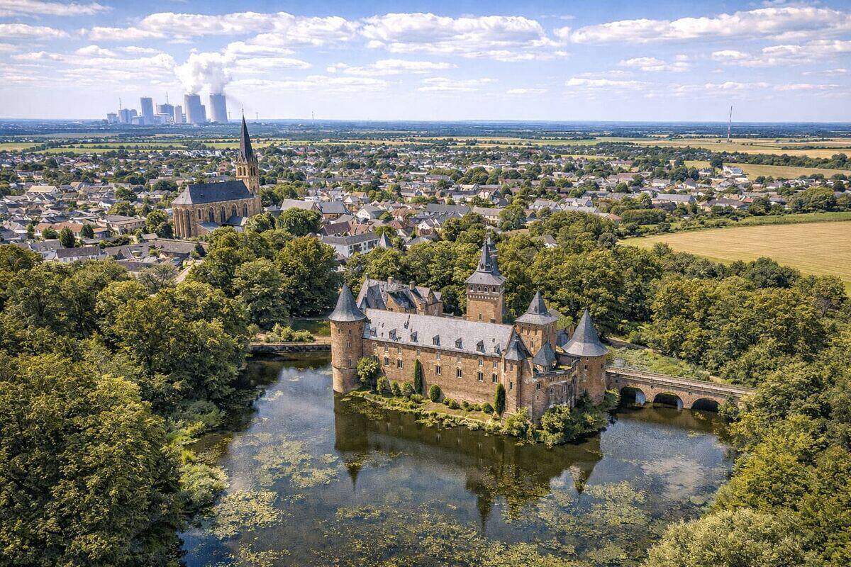 Stadtansicht von Grevenbroich im Rhein-Kreis Neuss – hier kaufen wir Autos mit Motorschaden an