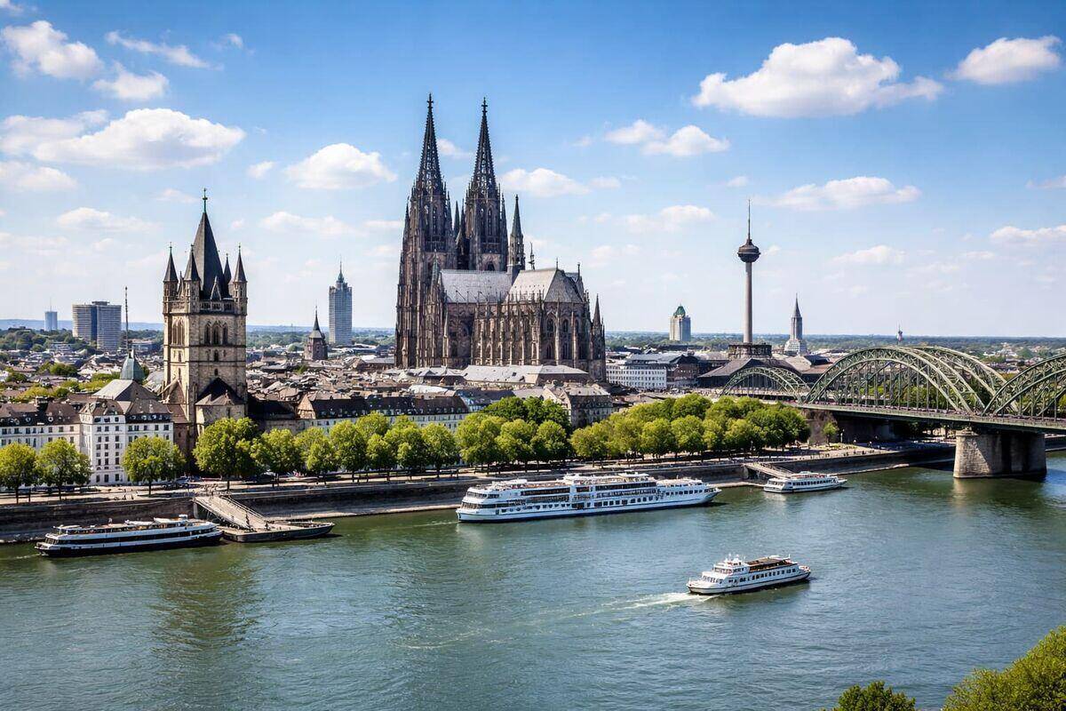 Stadtansicht von Köln im Rheinland – hier kaufen wir Autos mit Motorschaden an