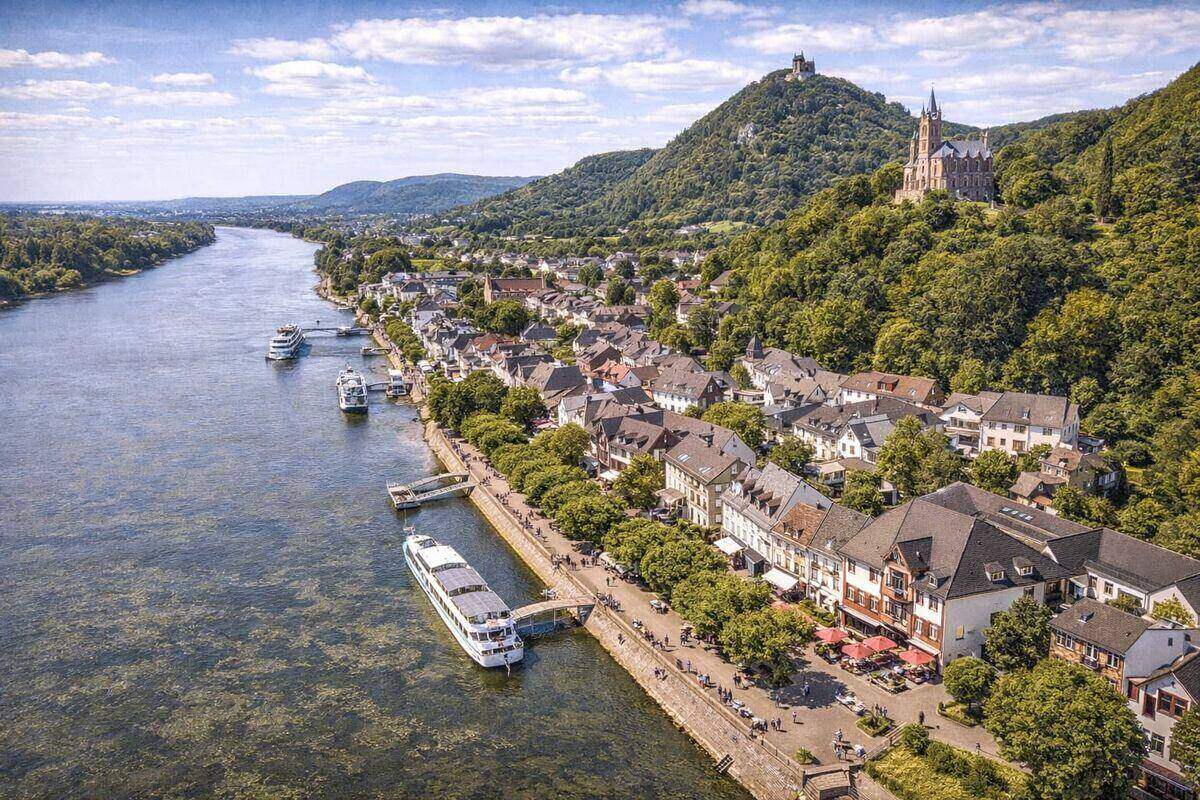 Stadtansicht von Königswinter im Rhein-Sieg-Kreis – hier kaufen wir Autos mit Motorschaden an