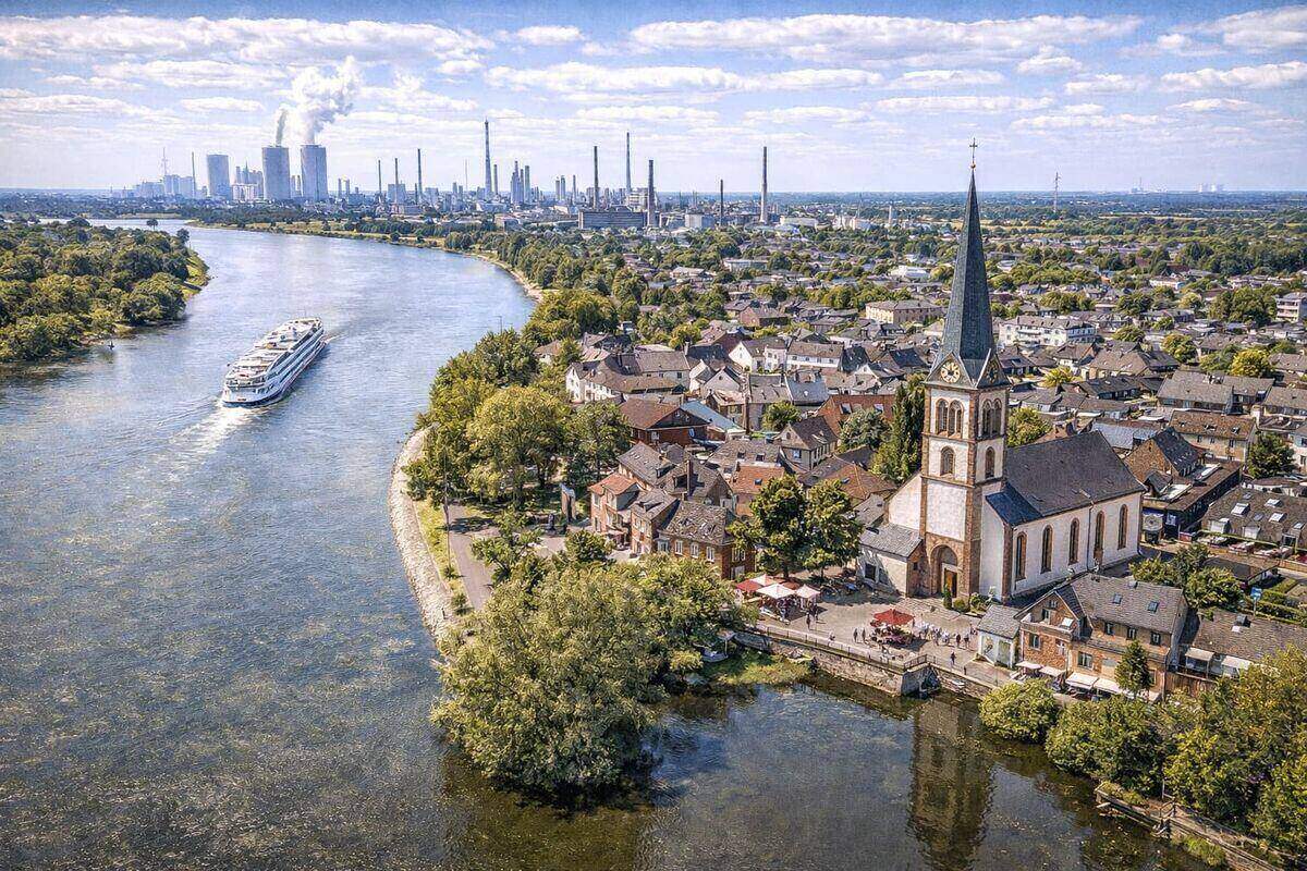 Stadtansicht von Wesseling im Rhein-Erft-Kreis – hier kaufen wir Autos mit Motorschaden an